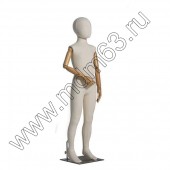 NK-2F Манекен детский 130см, с шарнирными руками. Цвет: Светлый лён