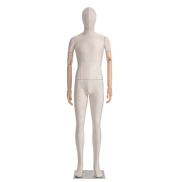 NM-1F Манекен мужской с шарнирными руками. Цвет: Светлый лён